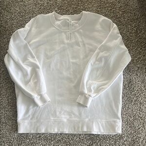Lululemon White Crewneck Sweatshirt